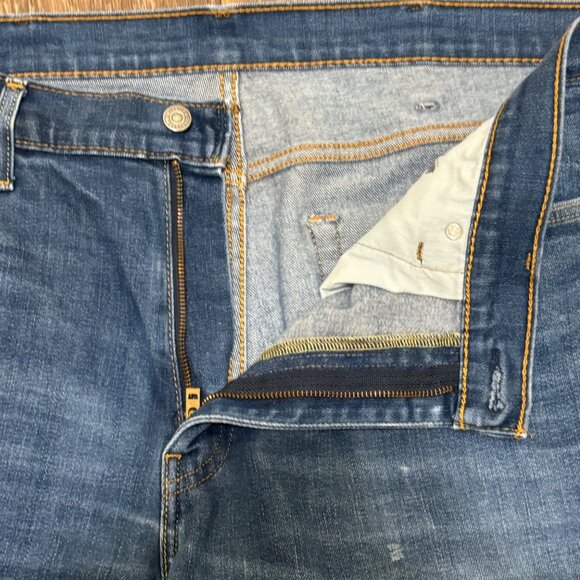 Levi's 541 Jeans Men's 36x34 Dark Wash Athletic Fit Stretch Denim Faded - Picture 4 of 11